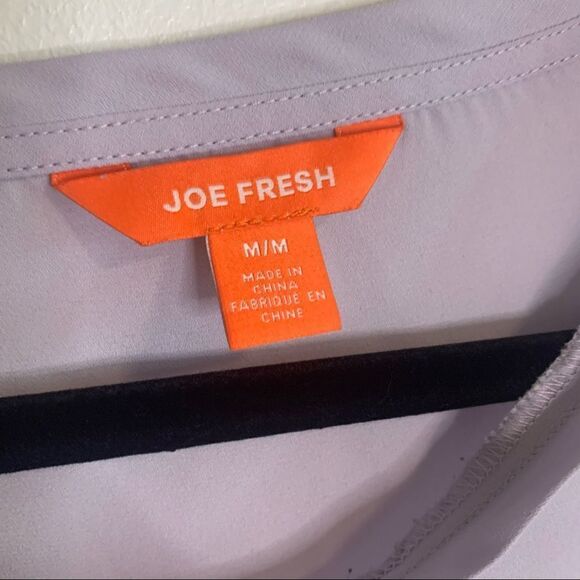 Joe Fresh Boyfriend T-Shirt with Pocket Lilac Size Medium - Picture 4 of 5